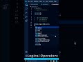 Logical Operators In JavaScript ||use f Logical Operators In Coding |#javascript #shorts #alanwalker