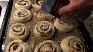 Traditional Swedish Cinnamon Buns.