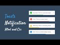 Create A Toast Notification in HTML CSS & JavaScript | Toast Notification in JavaScript