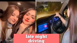 rabeeca hussain sehar sami & laraib zarnab long drive late night fun together