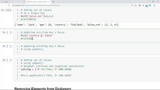 10.1.3 Python: Changing and Adding elements to a Dictionary