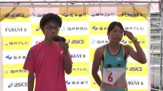 20150919 福井県高校新人陸上大会女子400m優勝ｲﾝﾀﾋﾞｭｰ