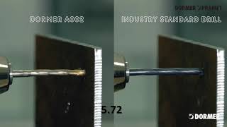 A002 HSS Dormer vs broca industrial estándar