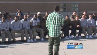 Omaha boxer Terence Crawford visits troubled youth