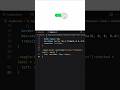 Toggle Switch Animation | HTML & CSS #html #css #shorts #programming #webdevelopment #coding