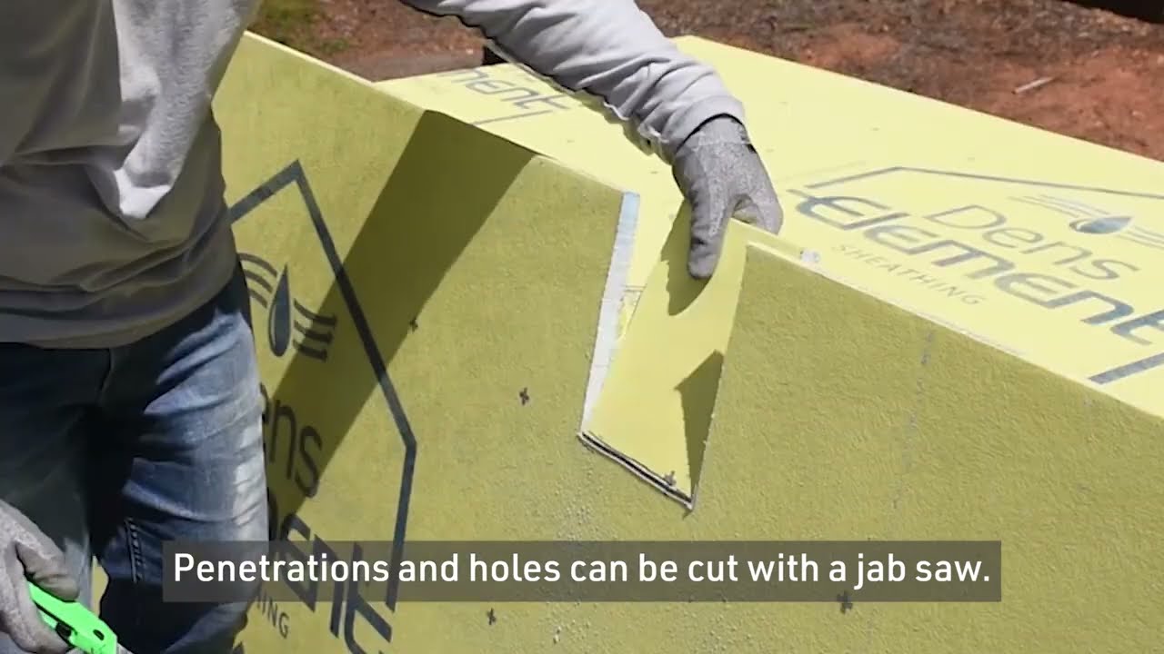 How To Install DensElement® Sheathing - YouTube