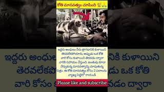 కోతి మానవత్వం చూపింది || Telugu short video #shorts #telugushorts #monkey #nice #goodwork #huminity