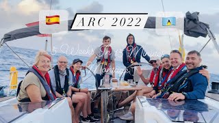 ARC 2022 Montage ATLANTIC RALLY FOR CRUISER sailing across the Atlantic Ocean Spain to Caribbean