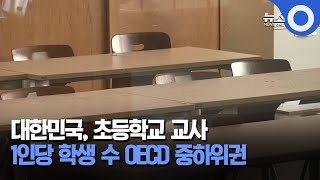 대한민국, 초등학교 교사1인당 학생 수 OECD 중하위권 / OBS 뉴스