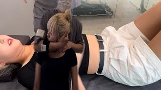 (뼈소리ASMR)치어리더 김한슬 4K무편집 Full영상/Chiropractic Full Body Cracking\u0026Adjustment ASMR-JK메디컬교정센터