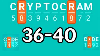 CRYPTOGRAM level 36 37 38 39 40