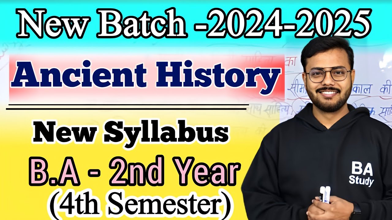 Ancient History -BA(2nd Year -4th Semester)||New Syllabus -2024-25,In ...