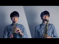 【一人吹奏楽】感電を一人で6パートハモってみた！【sax clarinet flute ewi】