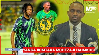 🔴INJINIA HERSI:  AMALIZA UTATA, USAJILI WA MANZOKI YANGA, HATUWEZI KUMKOSA,WASAINI MKATABA MPYA