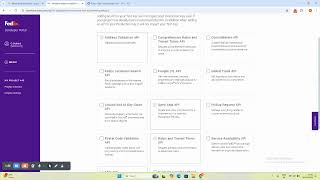 Fetch  API and Secret Key from FedEx Portal