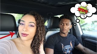 I DID MY MAKEUP HORRIBLY TO SEE HOW MY BOYFRIEND WOULD REACT! *BAD IDEA*