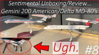 Sentimental Unboxing... | Gemini 200 American MD-83 \u0026 Delta MD-88 | Model Unboxings #8 (Broken...)