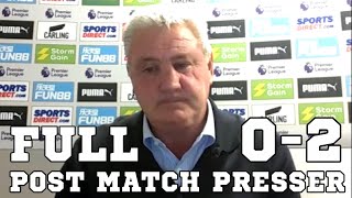 Newcastle 0-2 Man City - Steve Bruce FULL Post Match Press Conference - FA Cup