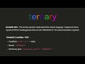 Learn about the ternary operator in Python - From course I built 2 years ago #pythonprogramming