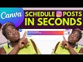 How to USE CANVA - How to Schedule Instagram Content from Canva Pro | Carey Digital