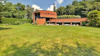 Villa for sale in Montagnola, Switzerland, designed by the renowned Ticinese architect Mario Botta