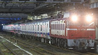 【ダイヤ改正後初の531系のAT入場配給】常磐線E531系0番台K414編成機器更新の為AT入場配給EF81-139号機牽引高崎駅発車