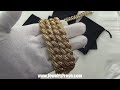 exotic gold baguette iced out cuban chain and bracelet