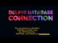 How to connect SQL server to Delphi | Delphi and MS SQL connection | D