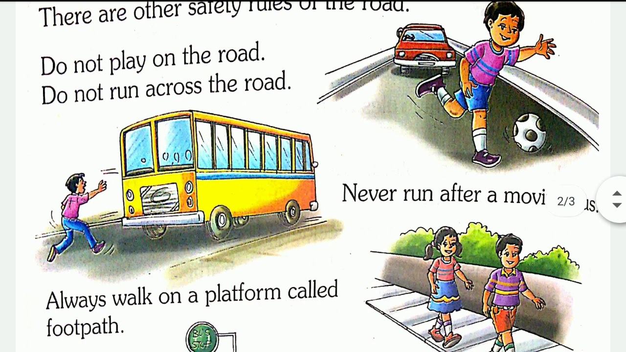 CBSE Class 1 EVS - Safety Rules - Chapter 16 - Earth Natural Friend ...