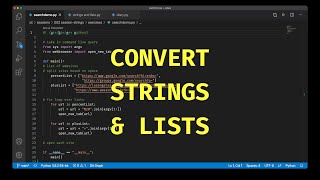Python: Converting Strings to Lists