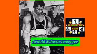 Arnold Schwarzenegger Haciendo Biceps con mancuernas en el GYM💪/GIMNASIO/CULTURISMO/FITNESS/EXERCISE