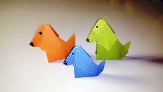 Origami Dog/ Origami Cute Dog. How to Make an Origami Dog. By: AB Art & Craft School