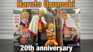 Naruto Uzumaki Hokage/Shounen 20th anniversary TV animation Naruto figure #banpresto #unboxing