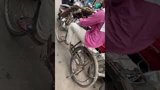 腳踏車磨刀是怎麼騎的bicycle knife sharpening#india#孟買#Mumbai