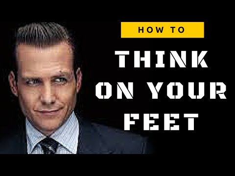 How should your feet be in an interview?