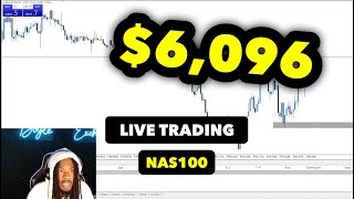 Live Trading (NAS100): $6,096 In Forty Minutes Using Multiple Strategies | FOREX