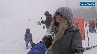 wetteronline.de: Skifahrer trotzen Schneesturm (04.01.2017)