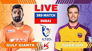 🔴Match Live: Gulf Giants vs Sharjah Warriors  3nd T20 Match | GG vs SW Live Score Commentary