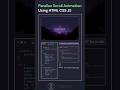 Parallax scroll Animation using HTML CSS JavaScript #coding #bca #viral #shorts #programming