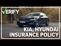 VERIFY | Are insurance companies refusing to sign policies for Kia, Hyundai?