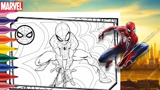 Spider-man coloring page - Coloring Spiderman - Spider-man Coloring Book - Avengers Coloring Page