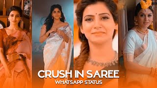 Crush in Saree 💙 Whatsapp Status 💙 Love Status 💙