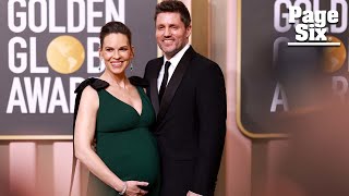 Exclusive: Pregnant Hilary Swank feels ‘excellent’ at Golden Globes 2023 | Page Six