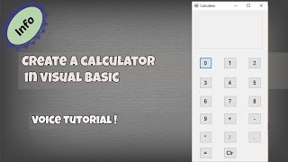 How to Create a Calculator in Visual Basic [Voice Tutorial]