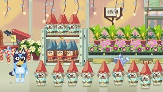 BLUEY 10 RED HAT GNOMES STANDING ON THE FLOOR | LEARN SUBTRACTION