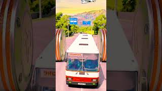 Unbelievable Capsule Bus Trucks Collision with Bollards - BeamNG.drive Crash Compilation