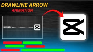 Capcut Drawline Animation ( STRAIGHT ARROW) #capcut