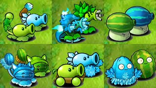 PVZ 1 Hybrid Challenge - Team 2 Plants Green X Blue Vs Black Football Gargantuar. Who Will Win?