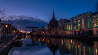 Leidse Schouwburg Sunrise Time-Lapse, Leiden Netherlands, 27 March 2023 (4K)