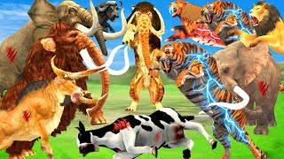 10 Big Bull Vs 10 Monster Lion Vs 10 Zombie Tiger Attack Cow Buffalo Save By Woo